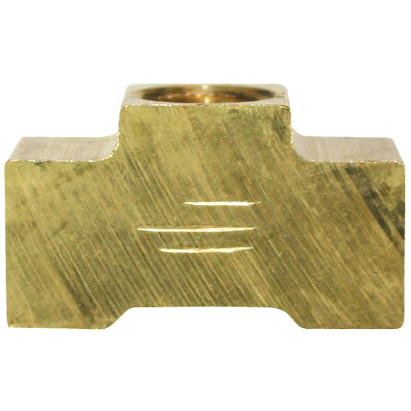 Brass Brake Line Union Tee, Female(3/8-24 Inverted), 10/bag